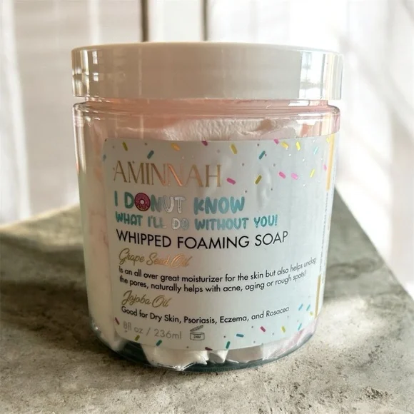 AMINNAH - I DONUT KNOW WHAT I’LL DO WITHOUT YOU ! Whipped Foaming Soap - Pink