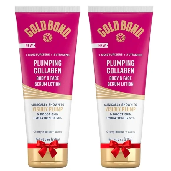 2 Pks Gold BondCollagen Body And Face Lotion