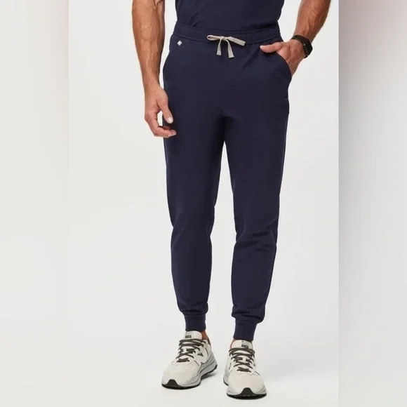 Figs Men’s Tansen Jogger Scrub Pants in Navy Sz M