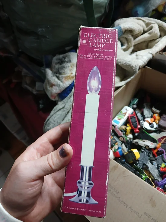 vintage Electric Candle Lamp with a 