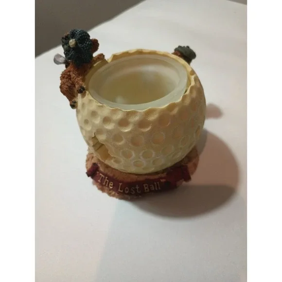 BB3 Boyds Bear Sebastian & Nicholas Votive Candle Holder Golf Figurine 27753
