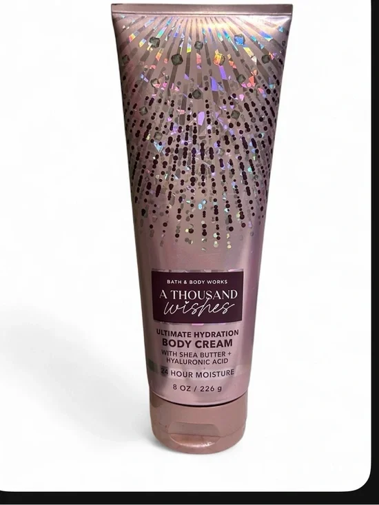 New Bath and Body Works A Thousand Wishes Ultimate Hydration Body Cream 8 oz.