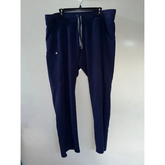 Figs Technical Collection Navy Blue Scrub Pants Mens XXL T21004 Cargo Straight