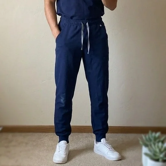 FIGS Tansen Jogger Pants Mens Small Navy‎ Blue Technical Scrub Medical Workwear