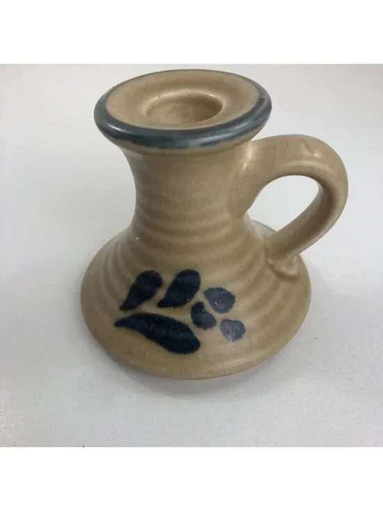 Pfaltzgraff Folk Art Candlestick Candle Stick Taper Holder