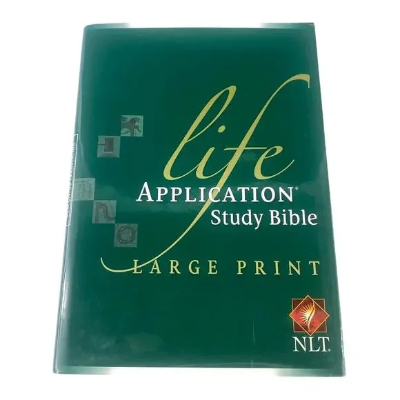 Tyndale NLT Life Application Study Bible Hardcover Large Print Second Edition