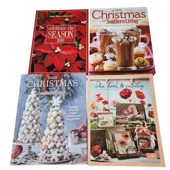 Lot Of 4 Holiday DIY Cookbooks Crafts & Home Decor Ideas Seasonal Bundle Books
