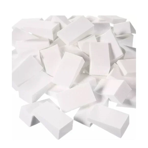 96‎ Beauty Makeup Blender Sponge Cosmetic Wedge Triangle Facial Applicator White