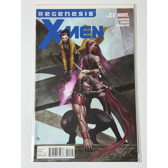 X-Men Regenesis 21 Marvel Comics 2011 Adi Granov Cover Jubilee‎ Psylocke Warpath