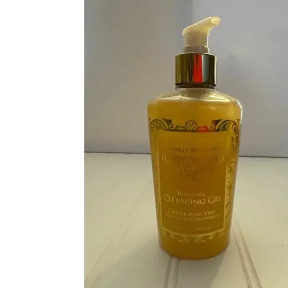 Camille Beckman Platinume‎ Gold Imperial Cleansing Gel Lemongrass Grapefruit New
