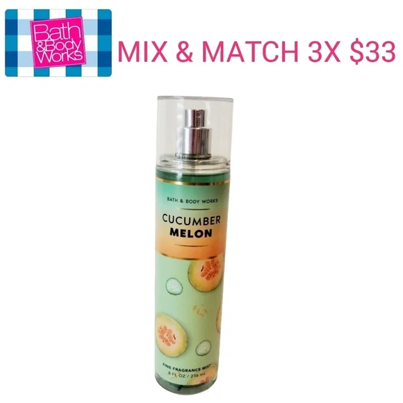 Bath and Body Works Body Mist CUCUMBER MELON sale 3x $33‎ RETIRED