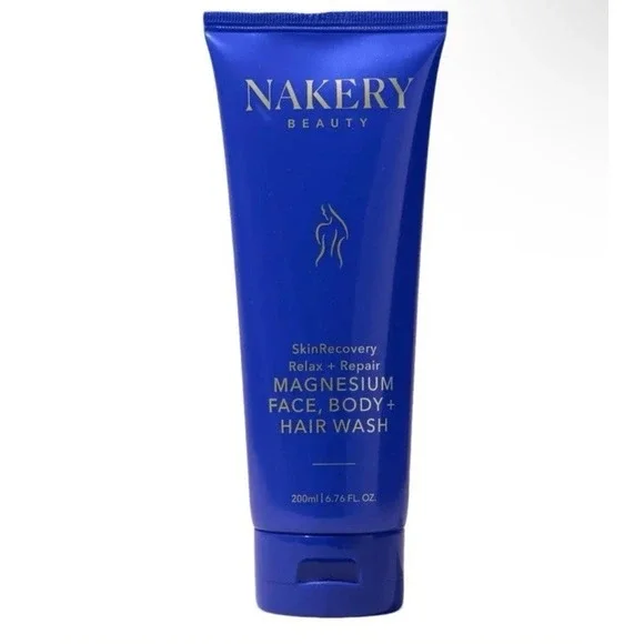 Nakery Beauty SkinRecovery Magnesium Face Body & Hair Wash‎ Relax Repair 6.76 oz