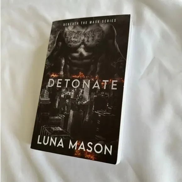 Detonate Luna Mason OOP Indie Paperback Beneath the Masks Book 2 Mafia Romance