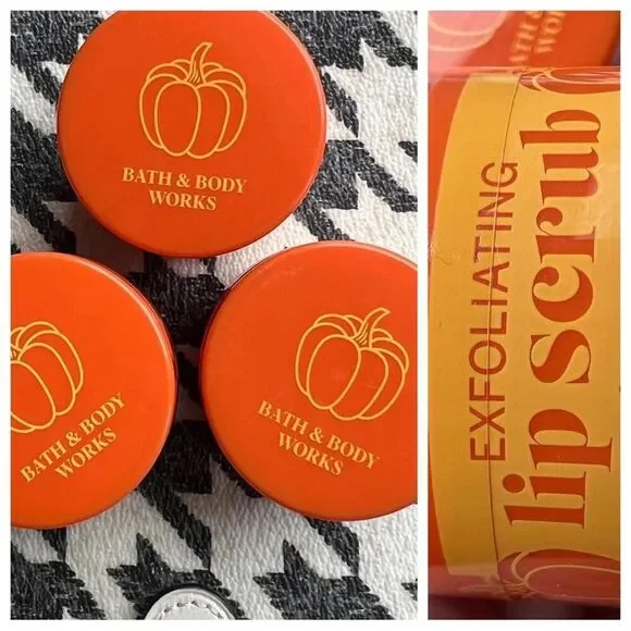🆕 3 PUMPKIN SPICE LIP SCRUB BBW DISCONTINUED FALL EXFOLIATING NWT sealed RARE