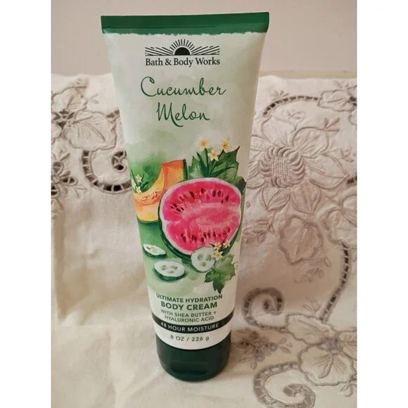 Bath & Body Works Cucumber Melon 8oz Body Cream NEW