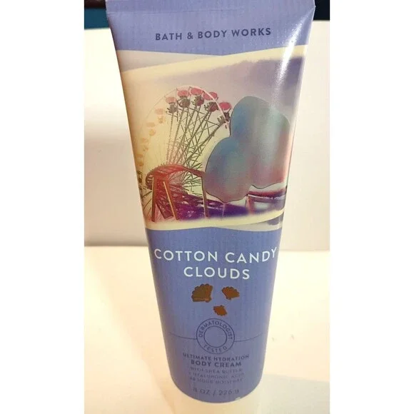 Bath & Body Works COTTON CANDY CLOUDS 8oz Body Cream ULTIMATE HYDRATION NEW