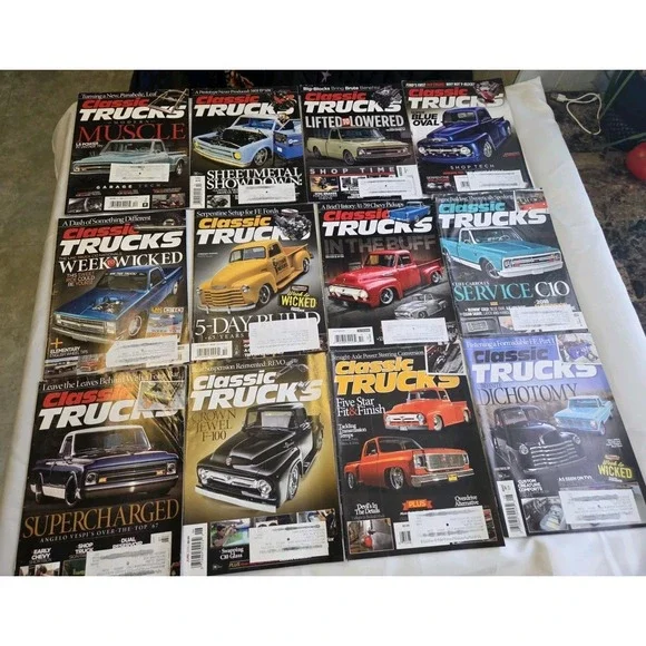 Classic Trucks Magazine Lot Of 12 Car Good Condition Supercharged Hot Rod