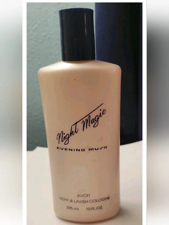 Vintage 1990 Retired Avon Night Magic Evening Musk Light Lavish Cologne Splash