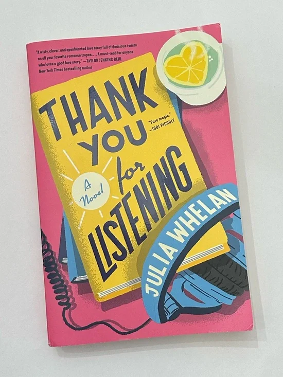 Thank You For Listening by Julia Whelan Paperback Book Romance BookTok