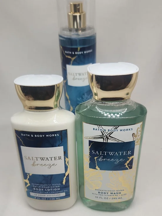 Bath & Body Works Sale Saltwater Breeze New 3 Piece Set