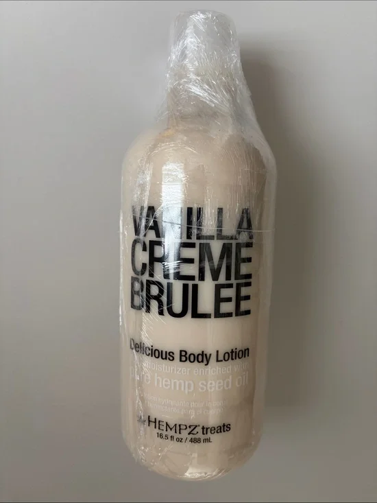 Hempz Treats Vanilla Creme Brulee Body Lotion BROKEN PUMP! Otherwise NEW