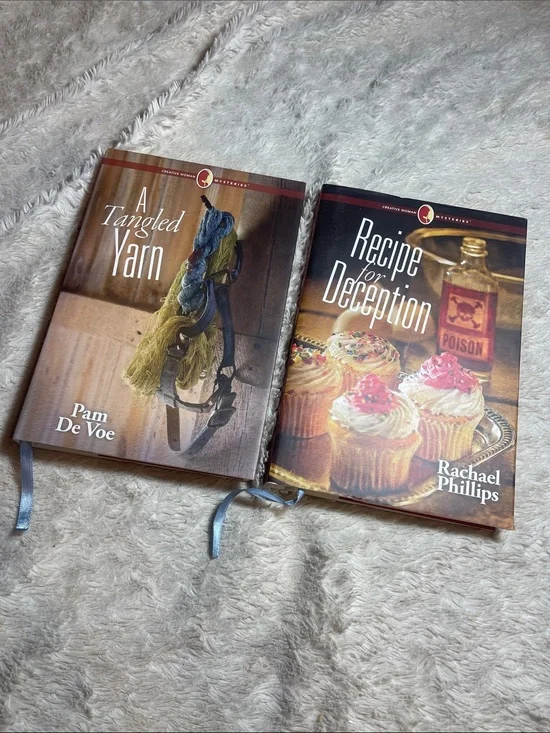 Creative woman mysteries books recipe for deception and a tangled yarn