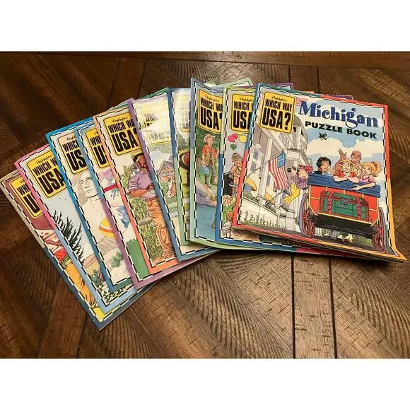 Highlights USA Which Way VTG States Activity Books Homeschool‎ Alaska Louisiana