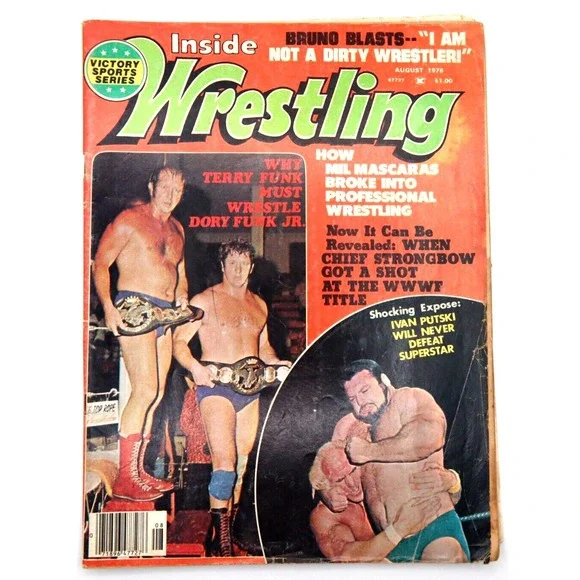 INSIDE WRESTLING AUG 1976 -‎  NICK BOCKWINKLE / IVAN PUTSKI / DORY FUNK JR.