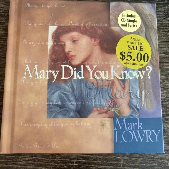 Mary Did You Know? Mark Lowry Thomas Nelson‎ Brown Christian Hardcover Book