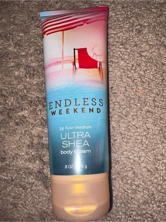 Bath & Body Works Endless Weekend Ultra Shea Body Cream - Pink, Blue, Cream