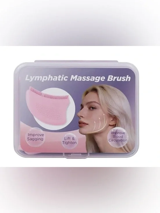 Pink Lymphatic Massage Brush - Facial Lift & Tighten