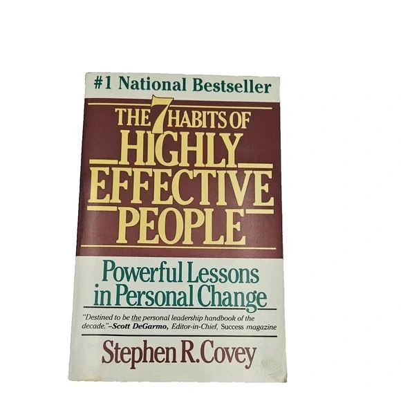 7‎ Habits Highly Effective People Stephen Covey Self Help Paperback Book