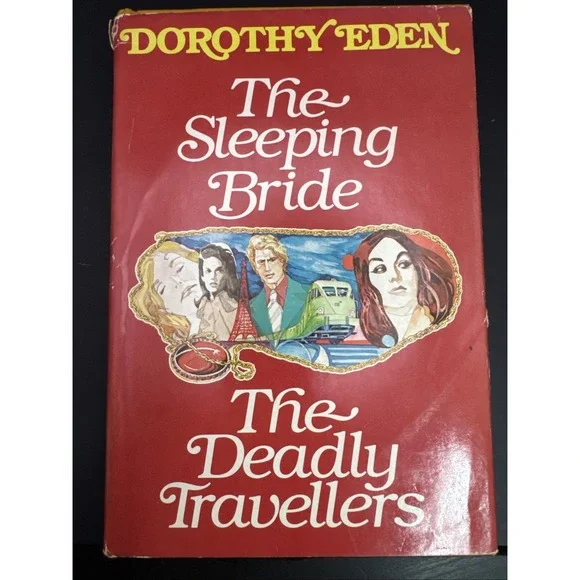 Vintage 1959‎ The Sleeping Bride & The Deadly Travelers 2-in-1 Hardcover by Eden