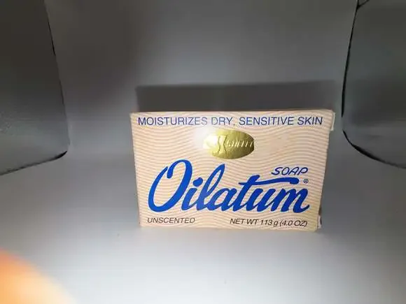 Vintage Stiefel Oilatum Unscented Moisturizing Soap Bar 113g (4.0 oz)