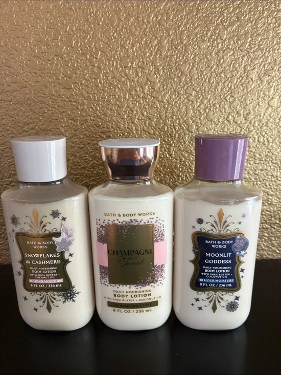 Bath & Body Works 3 Daily Nourishing 8 oz Body lotions New!