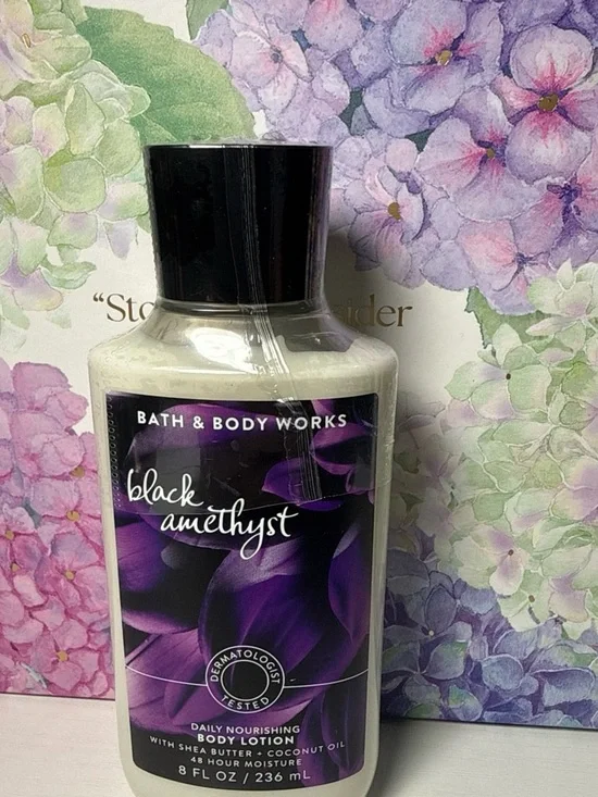 Bath & Body Works Black Amethyst Lotion - Black & Purple