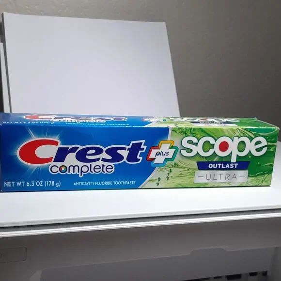 Crest Complete + Scope Outlast Ultra Whitening Anticavity Fluoride Mint 6.3 oz