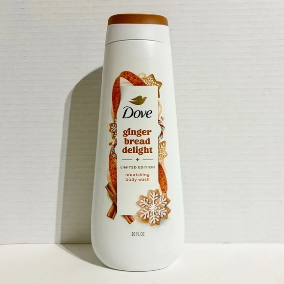 Dove Gingerbread Delight Holiday Body Wash Limited Edition Christmas 20 oz NEW