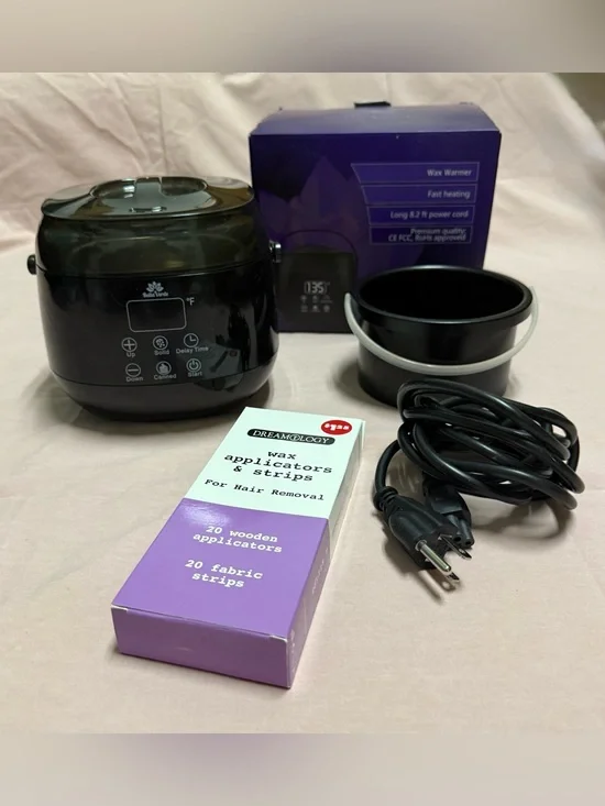 Wax Warmer Kit with Black Warmer & Accessories
