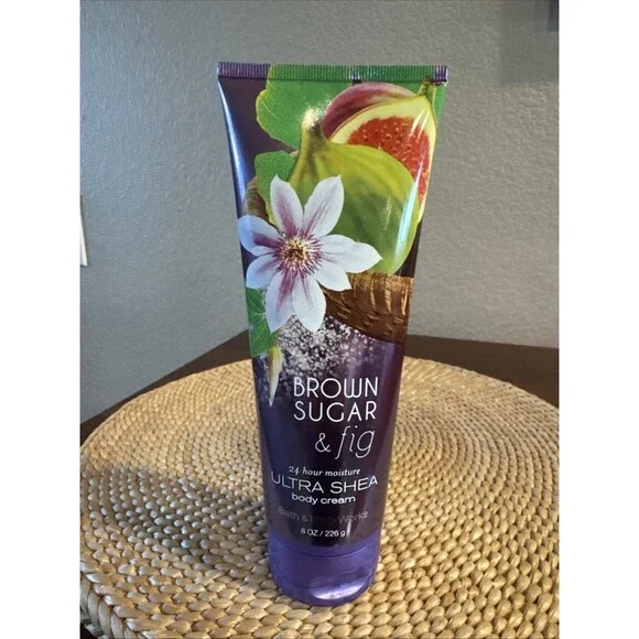 Bath & Body Works BROWN SUGAR & FIG 8oz Ultra Shea Body Cream Lotion Disc.