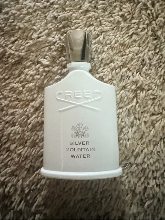Creed Silver Mountain Water White Bottle with Silver Cap