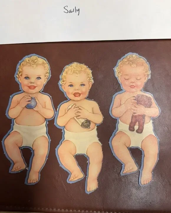 Vintage 1945 Sally Paper Doll Set w/ Original Clothes Uncut Tabs Excellent