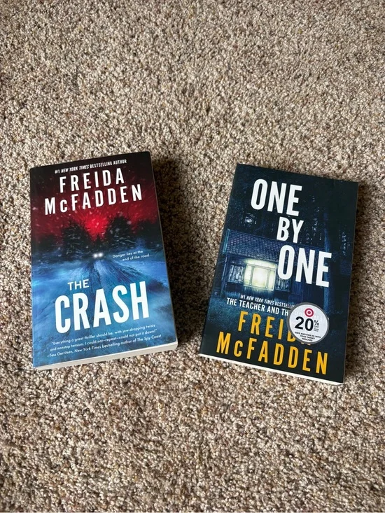 Freida McFadden Paperback Bundle — The Crash & One by One 🔪😈📚