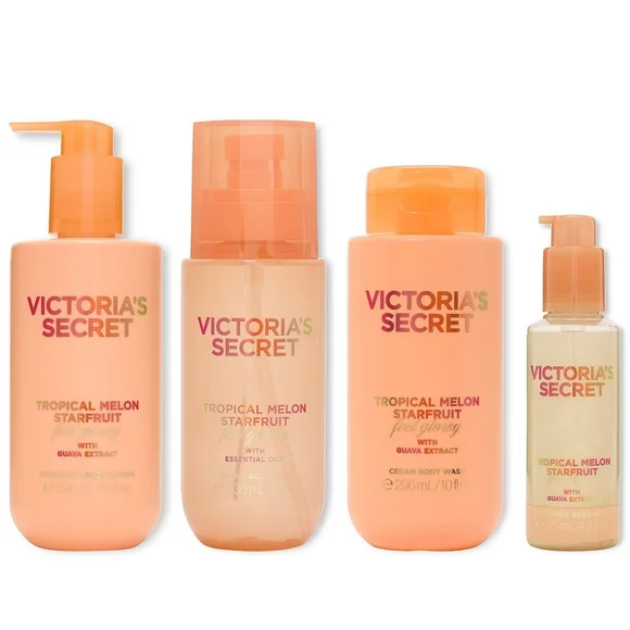 Victoria's Secret Tropical Melon Starfruit 4 Piece Body Care Set New RARE