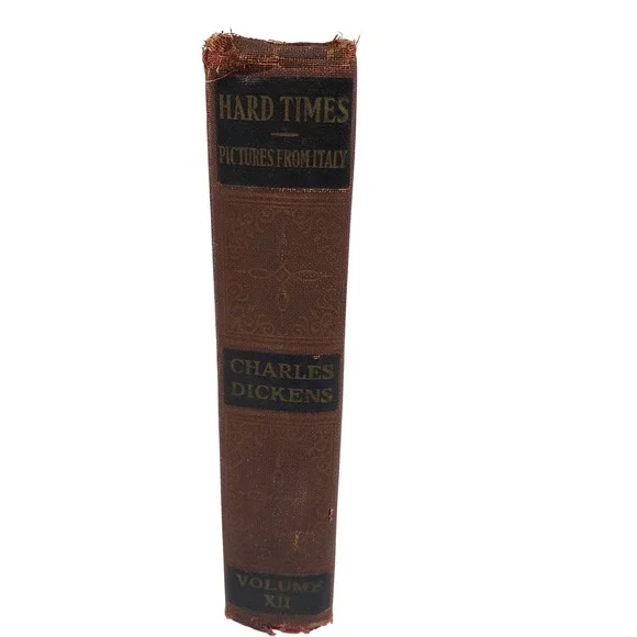 Charles Dickens Hard Times Pictures From Italy‎ Volume XII Antique Book
