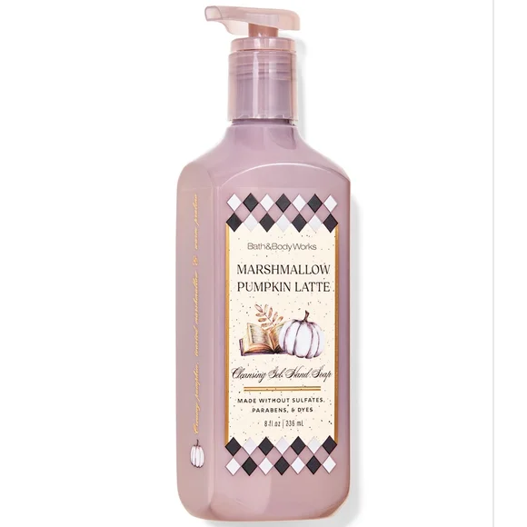Bath & Body Works Marshmallow Pumpkin Latte Cleansing Gel Hand Soap New RARE