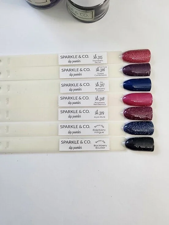 NEW! Sparkle & Co Berry Temptress Mini Dip Powder Set
