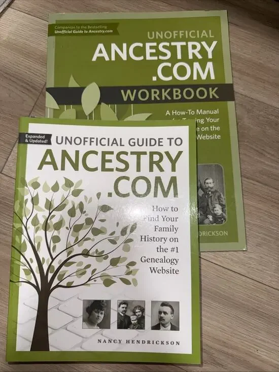 Unofficial Guide to Ancestry.com~with Companion Workbook Set *Brand New*