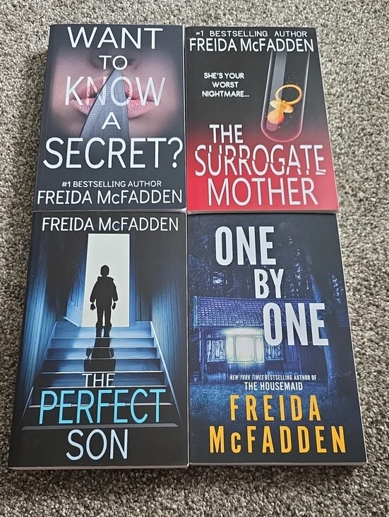 Set of 4 Thrillers by Freida McFadden - Mixed Cover Colors