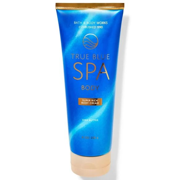 Bath Body Works True Blue Spa Super Rich Body Cream 8oz NEW Rare